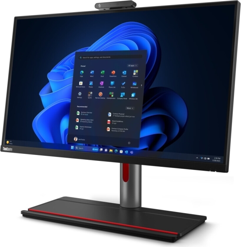 Thinkcentre M90a Pro Gen 4 12Jm - Alt-I-Ett Med Full Function Monitor-Stativ - Core I7 13700 / Inntil 5.2 Ghz - Vpro Enterprise - Ram 16 Gb