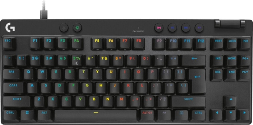 G Pro X Rapid - Tastatur - Tkl - Bakgrunnsbelyst - Usb - Qwerty - Us International - Tastsvitsj: Linear - Svart