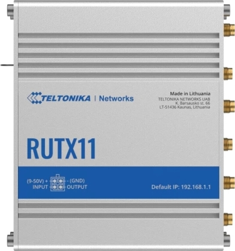 Rutx11 (Uk) Wifi/4G Lte Cat6 Router With Uk Psu