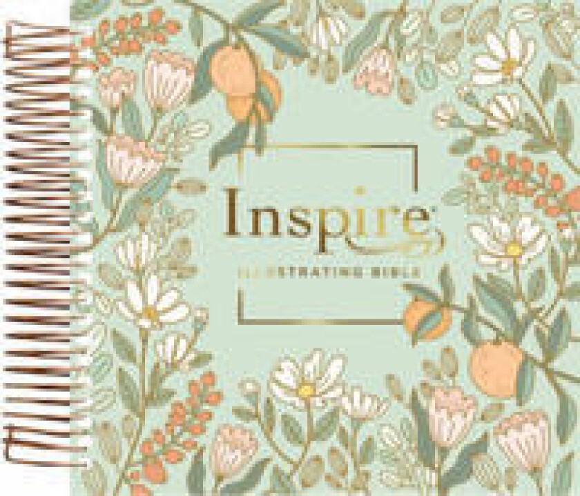 NLT Dayspring Inspire Illustrating Bible (Spiral Bound, Mint Floral Garden, Filament Enabled)