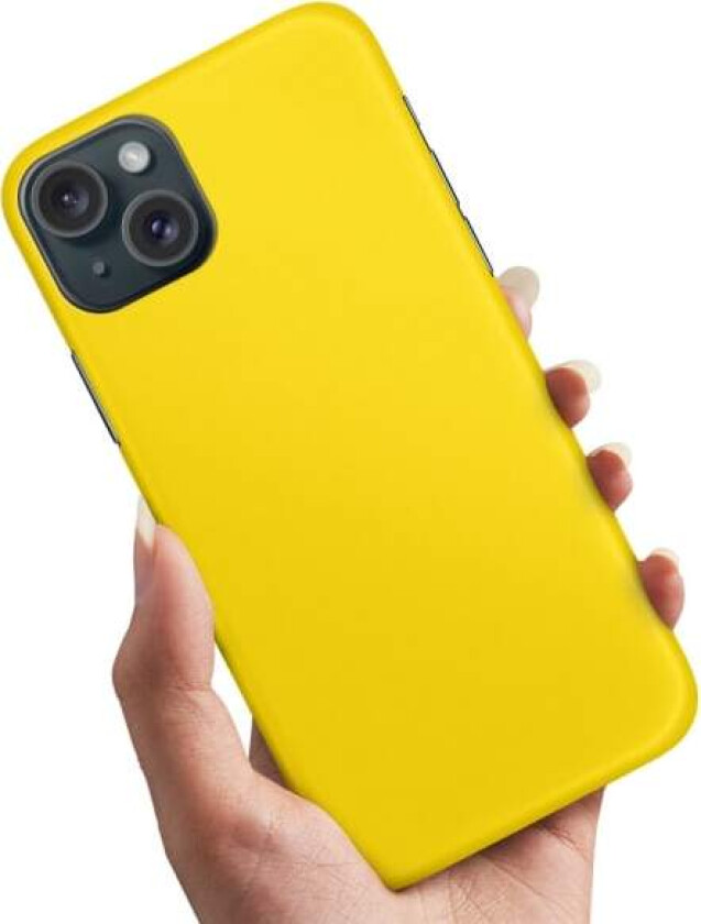 iPhone 15 - Deksel/Mobildeksel Gul