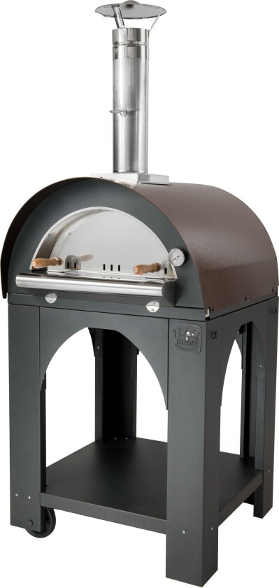 Pulcinella Vedfyrt Pizzaovn 60x60 cm, Kobber