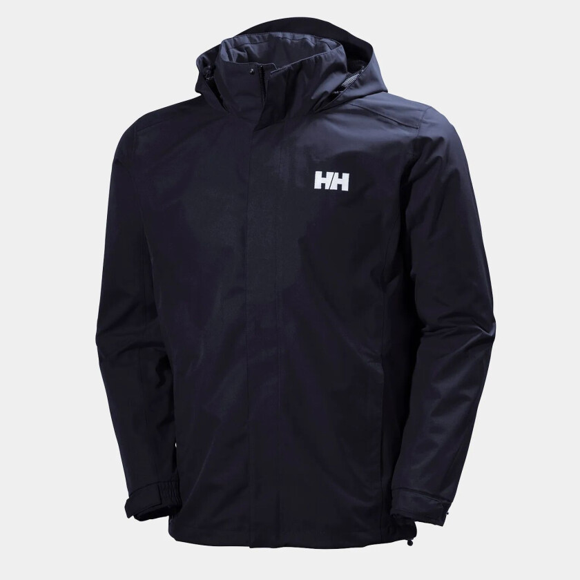 Herre Dubliner Shell Regnjakke Marineblå 5xl Svart5XL