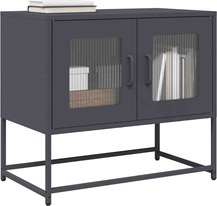 TV-skap Antrasitt 68x39x60,5 cm Kaldvalset stål