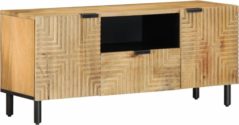 TV-benk brun 105x33x46 cm heltre mango