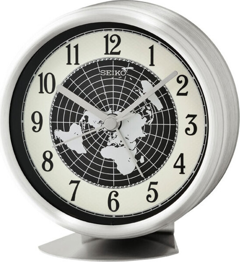 Alarm Clock Quite Sweep Second Hand QXE067S - - Sølv - - - Akryl