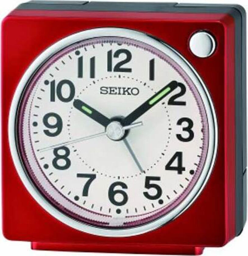 Alarm Clock Quite Sweep Second Hand QHE196R - - Rød