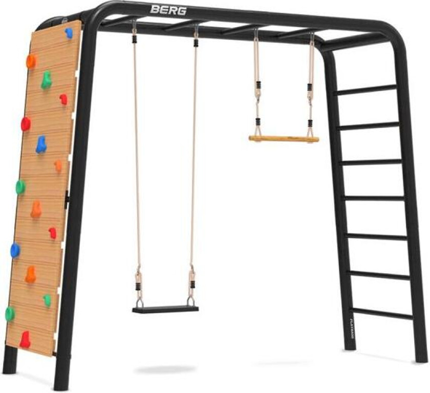 BERG PlayBase Medium TL Huskesete (gummi) + trapez + klatrevegg