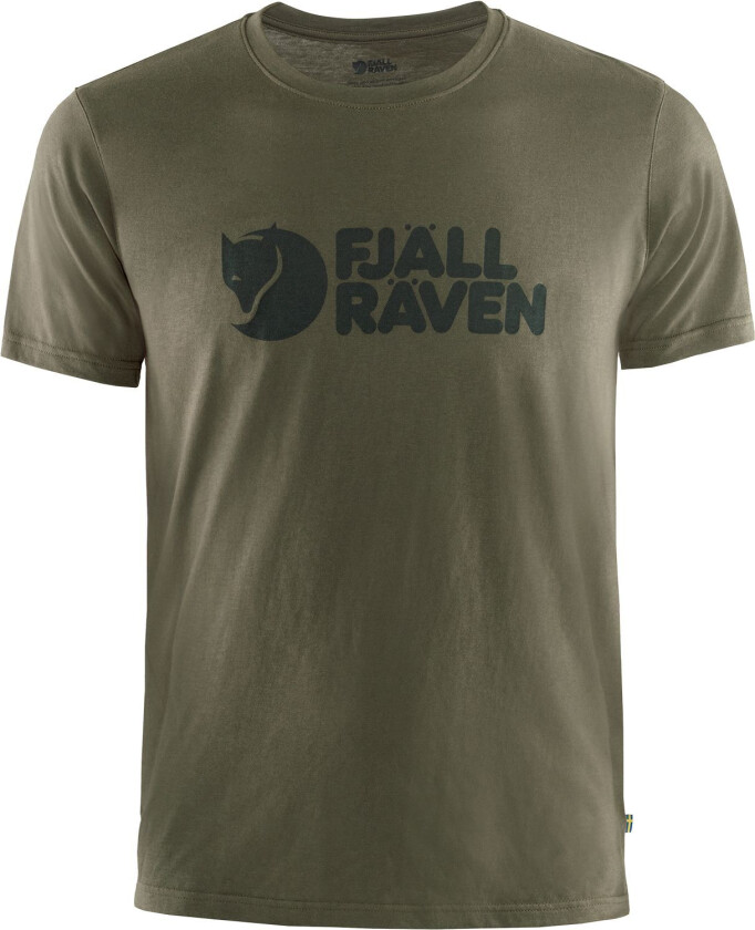 FJÄLLRÄVEN LOGO T-SHIRT M  DARK OLIVE