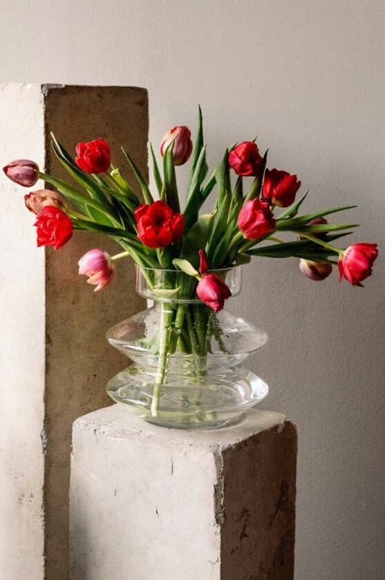 HAZE glassvase - høyde 22 cm Klart glass