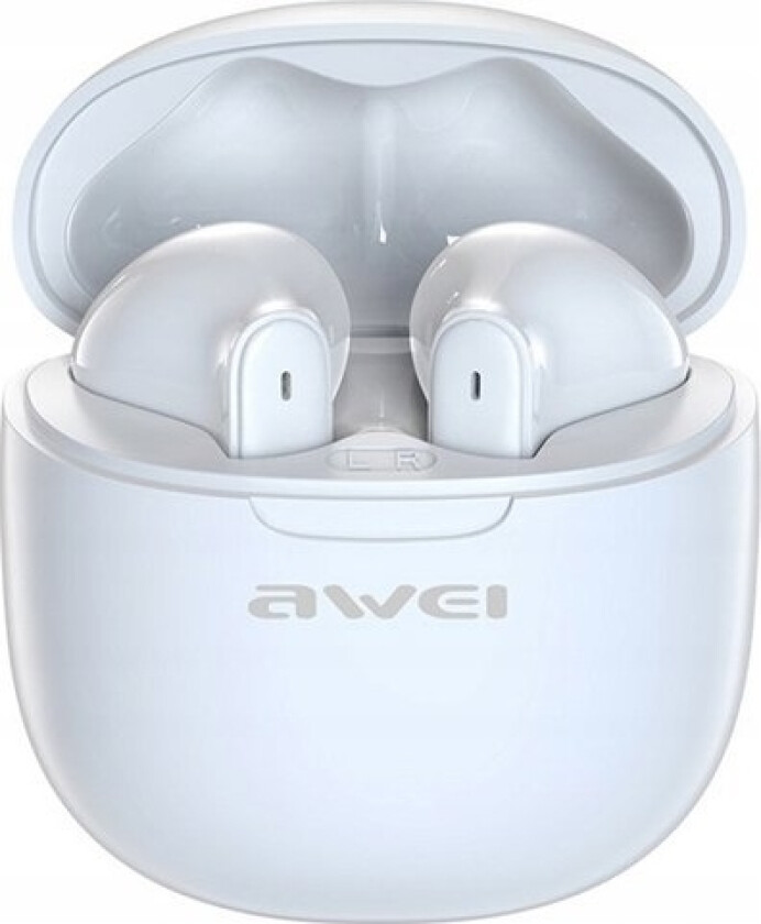 Suchawki Awei Awei Bluetooth 5.3 T68 Enc Tws Headphones + Docking Station White