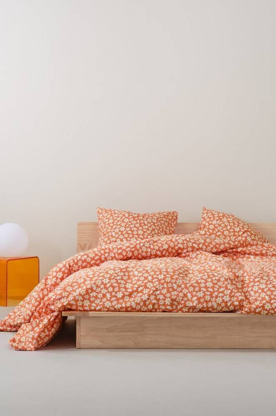 DAISY sengesett dobbeltseng - økologisk Oransje