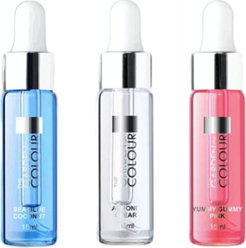 3-pakning - Cuticle Oil - Mandel, Kokos, Yummy Gummy - 15ml