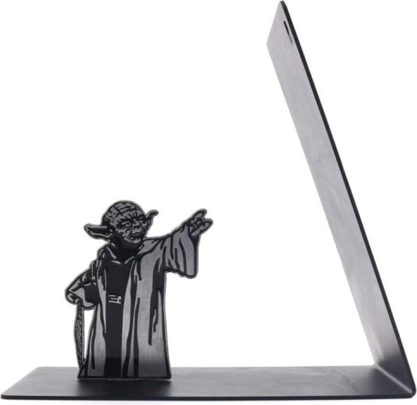 Premium bokstøtte i tungmetall - Svart L-formet bokstøtte på skrivebordet, kreativ gave til pappa og kjæreste