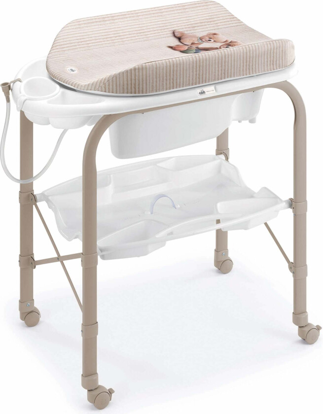 Cambio Stellebord med Badebalje, Bear Doggies - Badekarstellebord