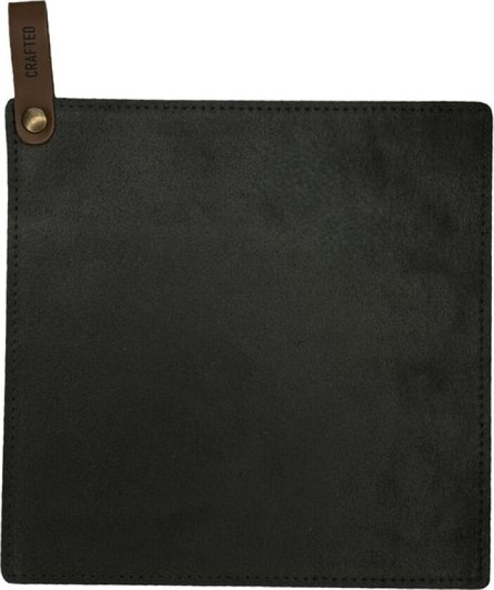 Leather gryteklut 21x21 cm svart