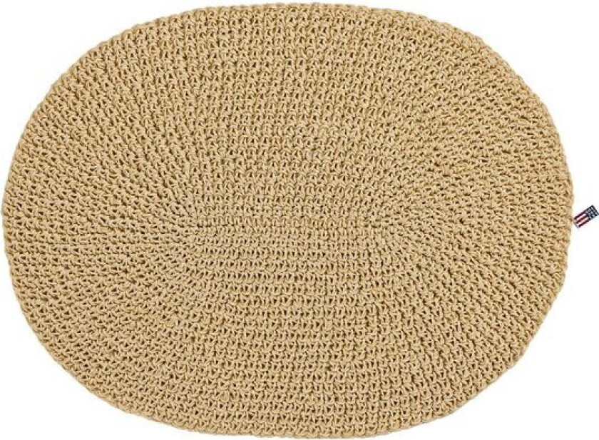 Bordbrikke oval 35x45 cm strå