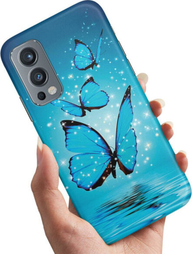 OnePlus Nord 2 5G - Deksel/Mobildeksel Glitrende Sommerfugler