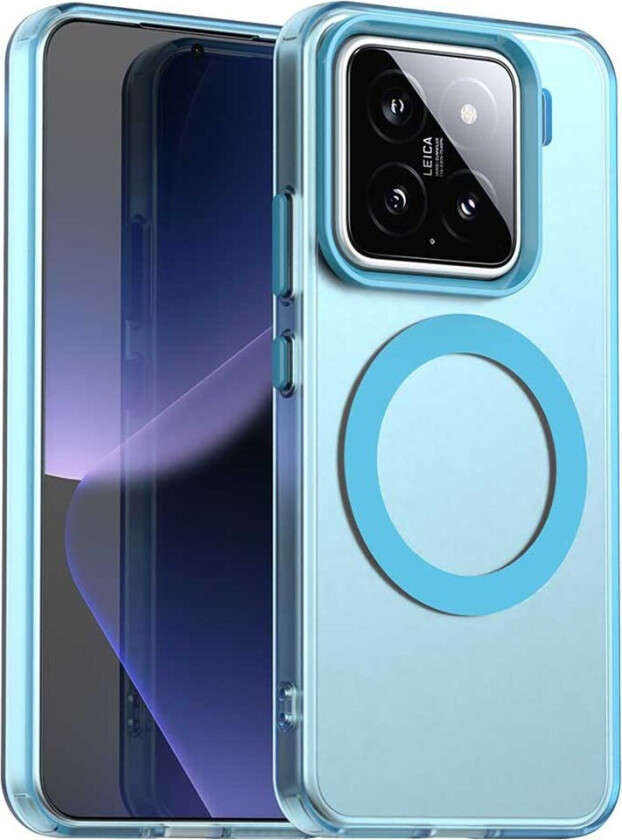 Xiaomi 15 Hybrid Plast Deksel - MagSafe Kompatibel - Gjennomsiktig / Blå