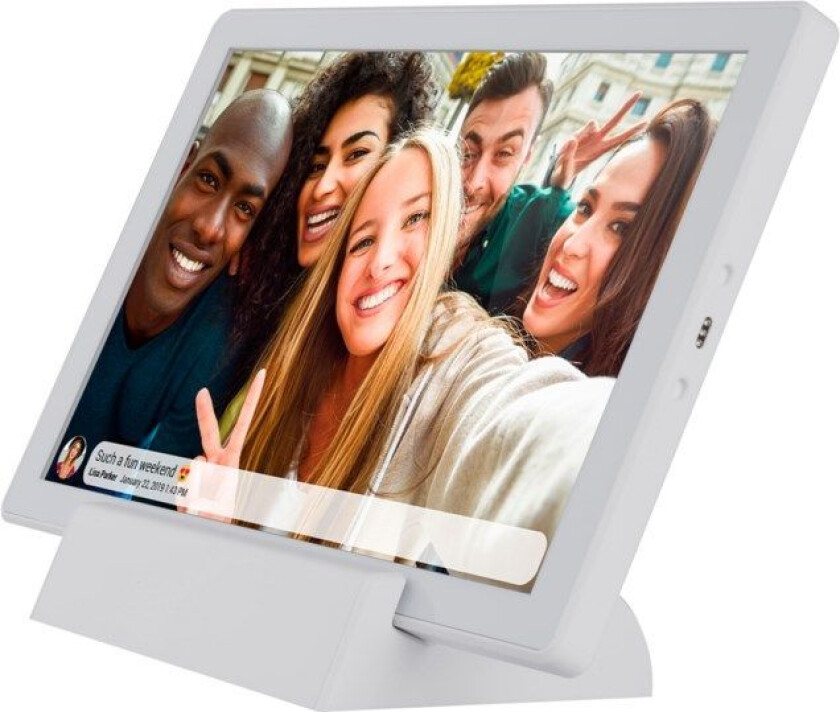 Frameo Digital wifi-fotoramme 10,1" med ladestativ Hvit
