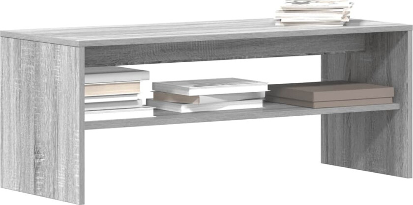 TV-benk grå sonoma 100x40x40 cm konstruert tre