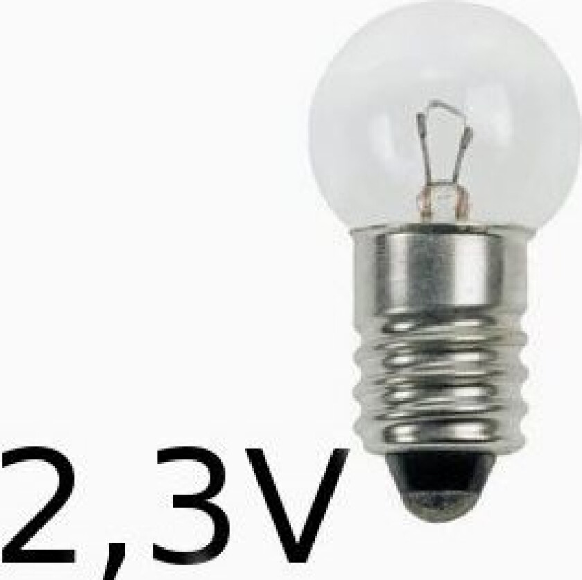 Nødlyspære krypton E10 G15x29 1350mA 3,1W 2,3V