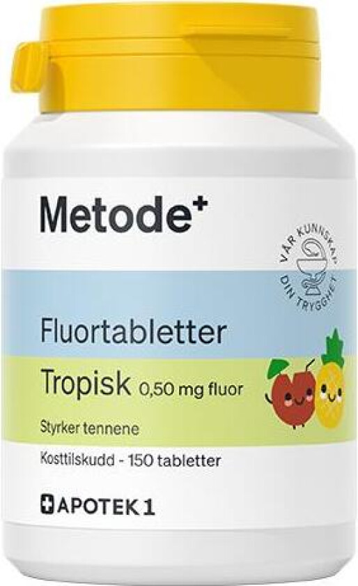 fluortabletter 0,5mg tropisk smak 150 stk