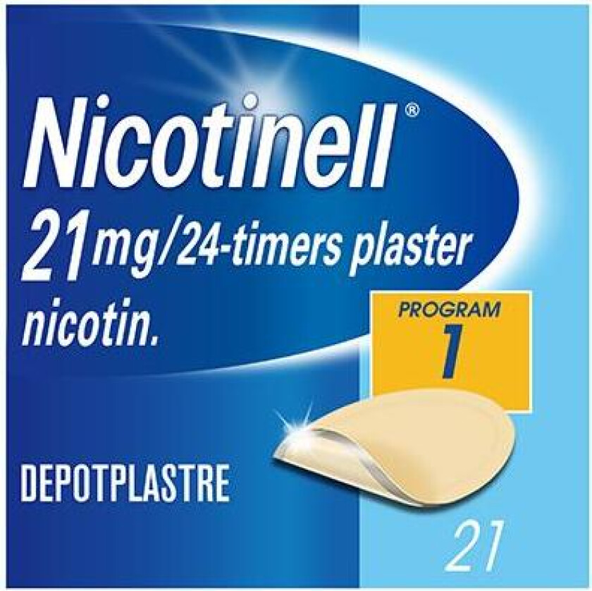 21 mg/24 timer depotplaster 21 stk