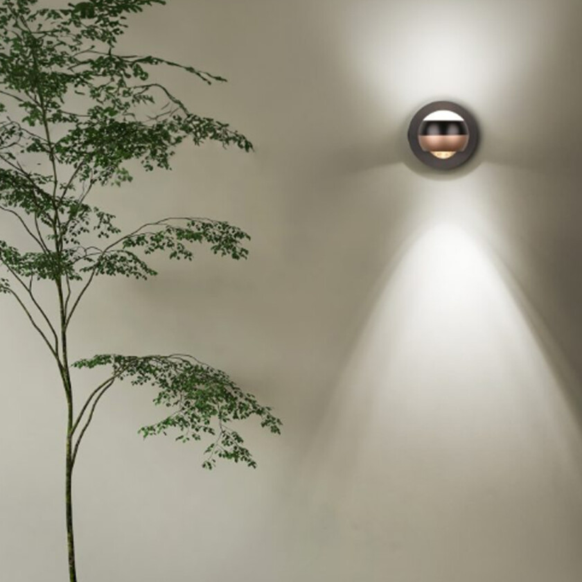 Orbit Vegglampe LED Gull Leselampe Lampehuset
