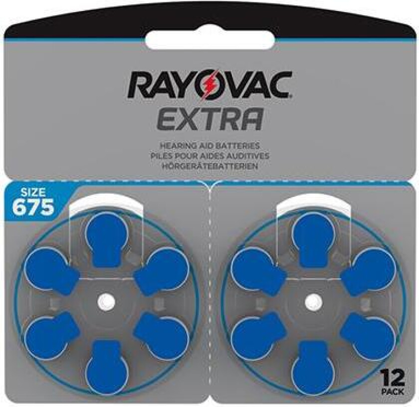 Extra Advanced act 675 høreapparatbatteri 12 stk