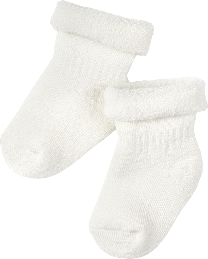 ullsokk frotté i merinoull hvit 14-16 1 par