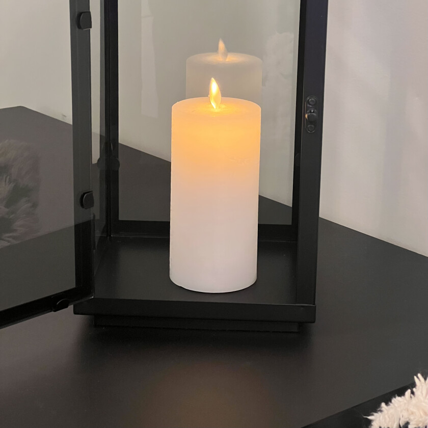 LED Kubbelys Voks Hvit 15cm Lykter og LED lys Lampehuset