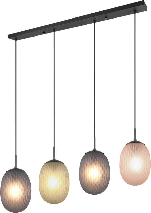 Facette Taklampe 4 Lys Flerfarget Hengende taklampe Lampehuset