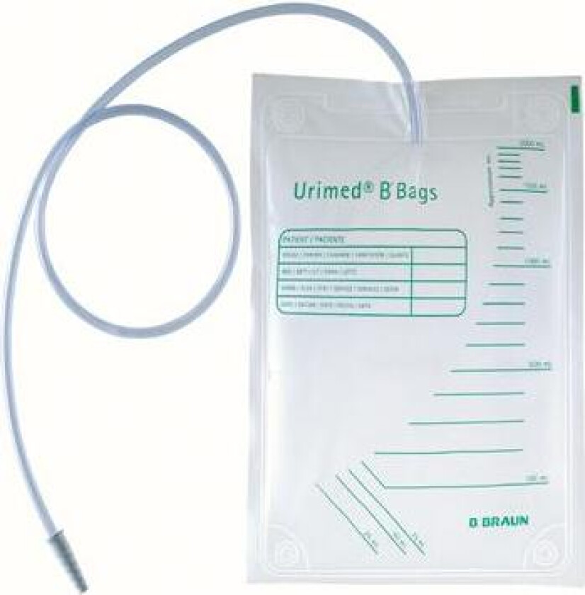 Bilde av Urinpose Urimed B'Bag 1,5 liter uten kran usteril 250 stk
