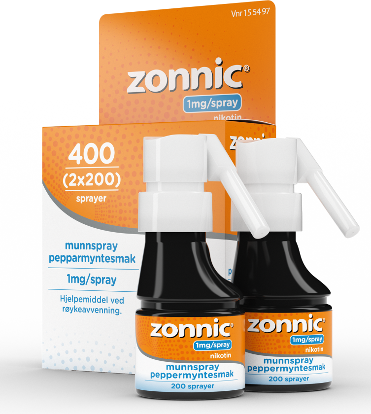 1 mg/dose munnspray peppermynte 2x200 doser