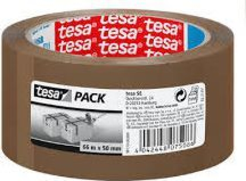Tesa Standard Pakketape 66M X 48Mm Brunn
