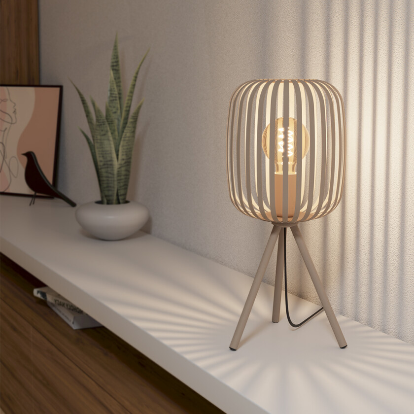 Romazzina Bordlampe Beige Interiørlampe Lampehuset