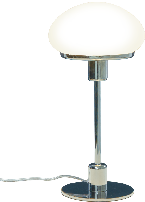 New August Bordlampe Krom Interiørlampe Lampehuset