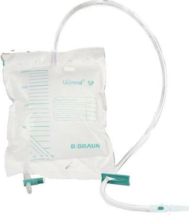Bilde av Urinpose Urimed SP 2 ltr m/tappekran 100cm slange 50 stk