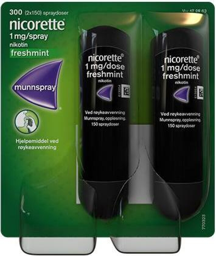 1mg/dose munnspray freshmint 2x150 doser