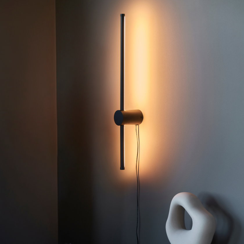 Pole LED Vegglampe Sort Interiørlampe Lampehuset
