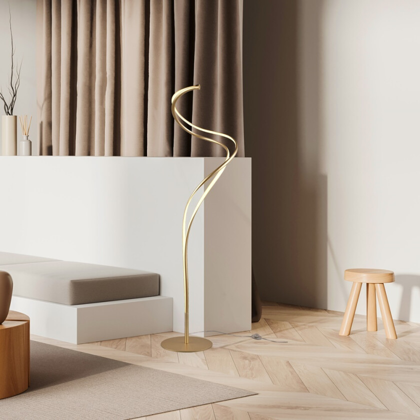 Nala LED Gulvlampe Messing 160 Cm Interiørlampe Lampehuset