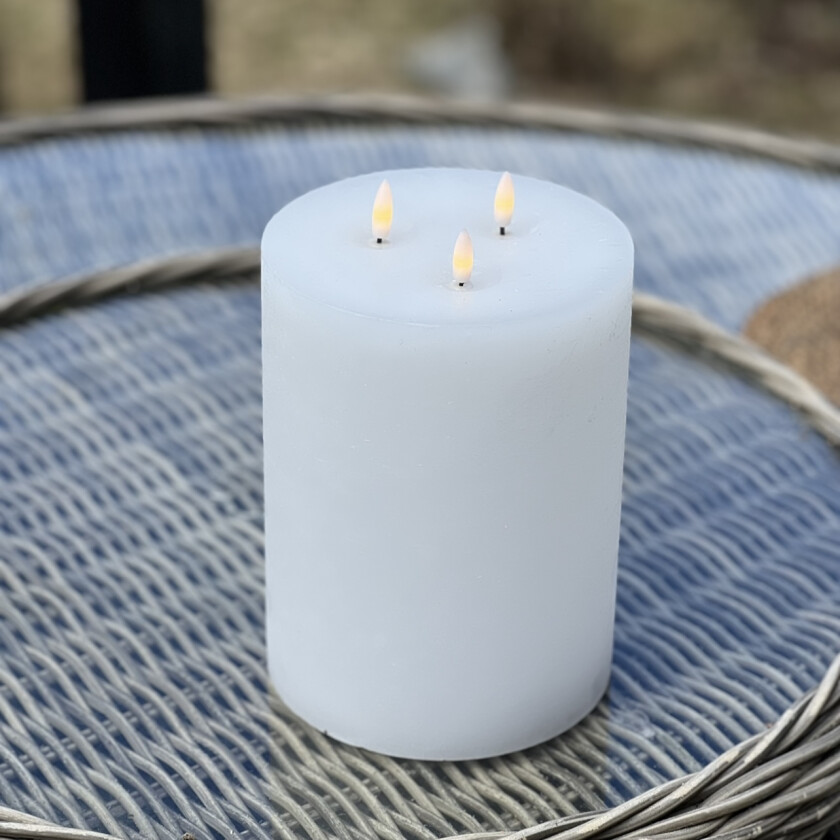 Stort Kubbelys LED Hvit 20cm Lykter og LED lys Lampehuset