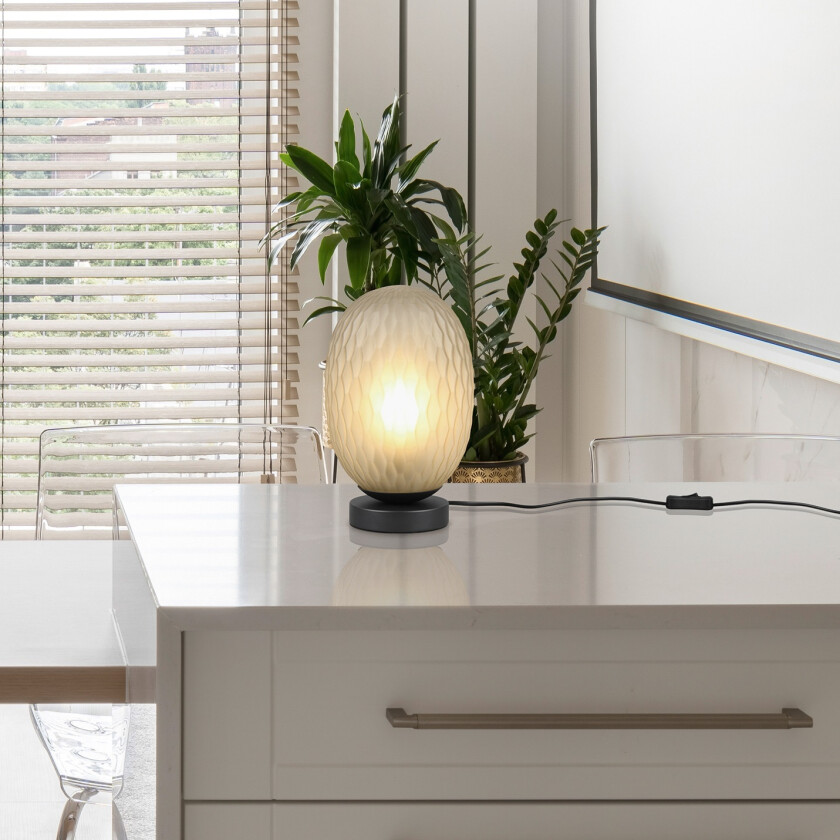 Facette Bordlampe Grønn Interiørlampe Lampehuset