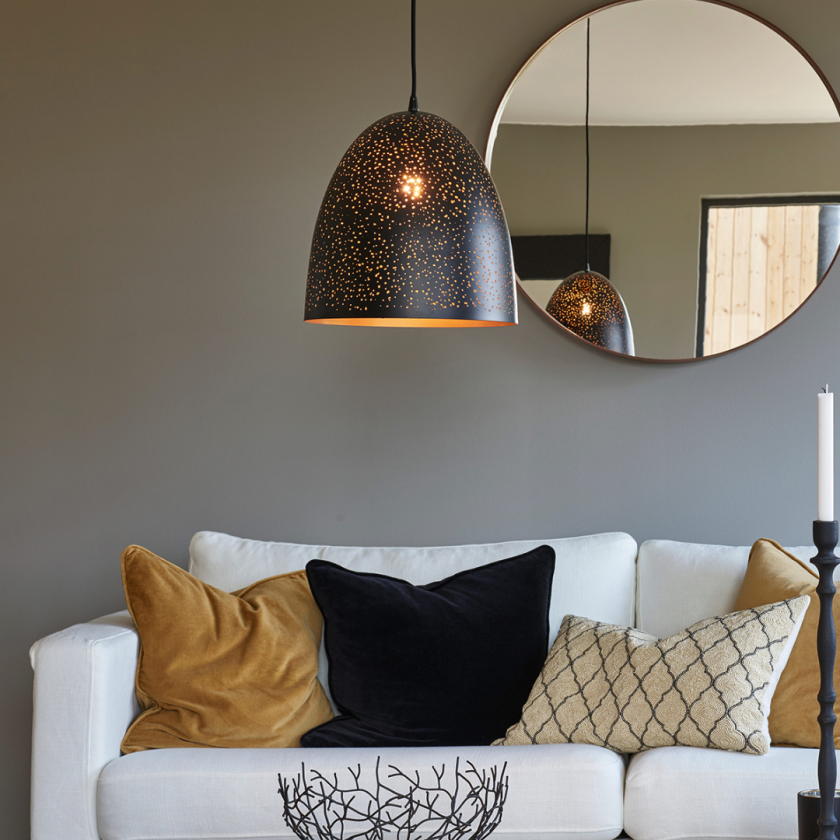 Clint New Taklampe Stone Field Sort Hengende taklampe Lampehuset