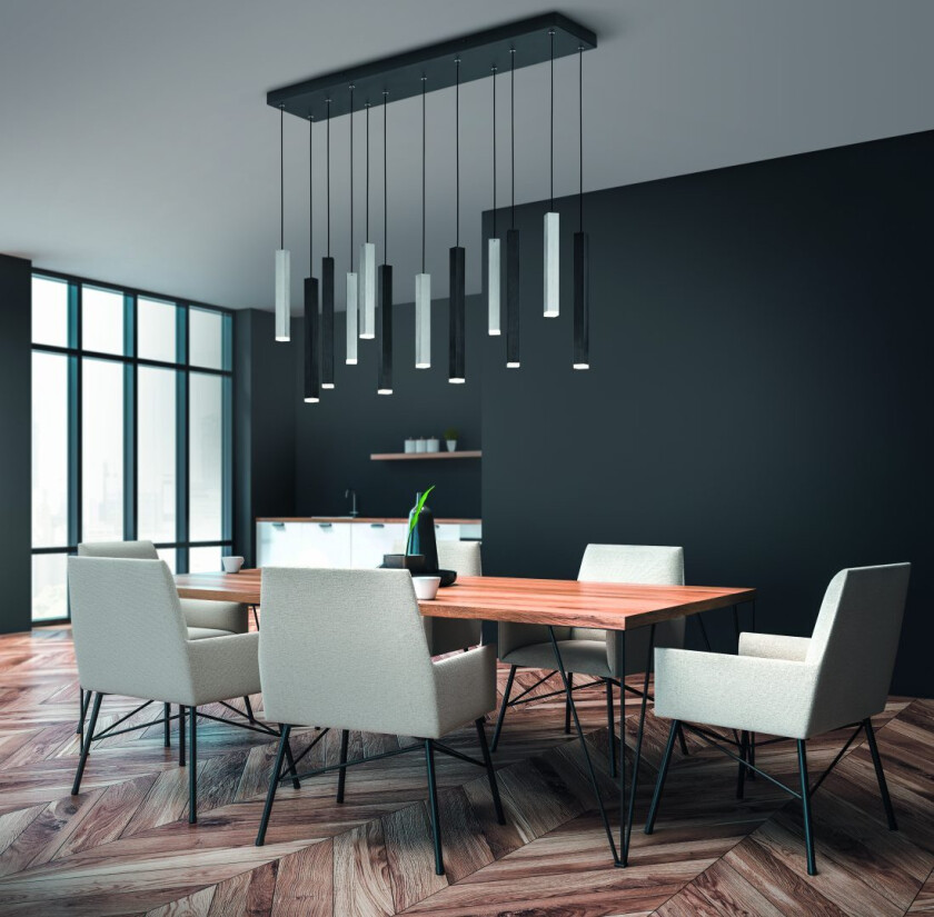 Civeto LED Taklampe Sort 110cm Hengende taklampe Lampehuset