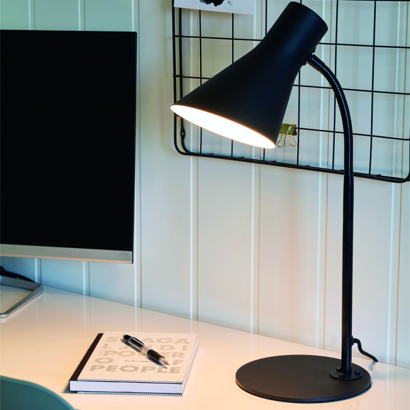 Odense Bordlampe Sort Interiørlampe Lampehuset