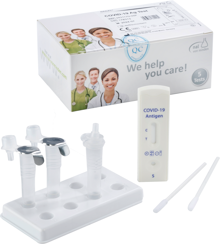 Bilde av covid-19 antigen selvtest for koronainfeksjon (SARS-CoV-2) 5 stk