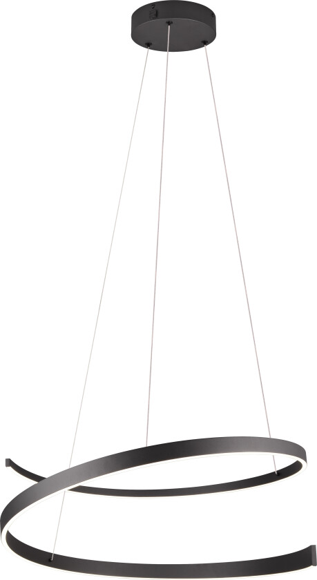Cinardi LED Taklampe QINQUE Sort Hengende taklampe Lampehuset
