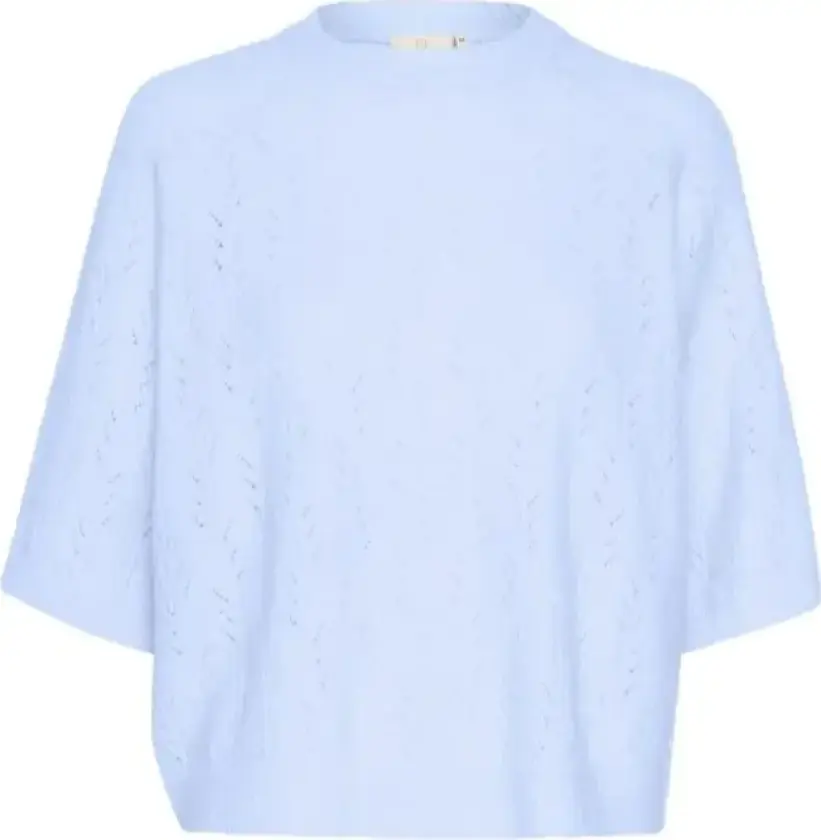 Dame, Strikkevarer, Blå, M